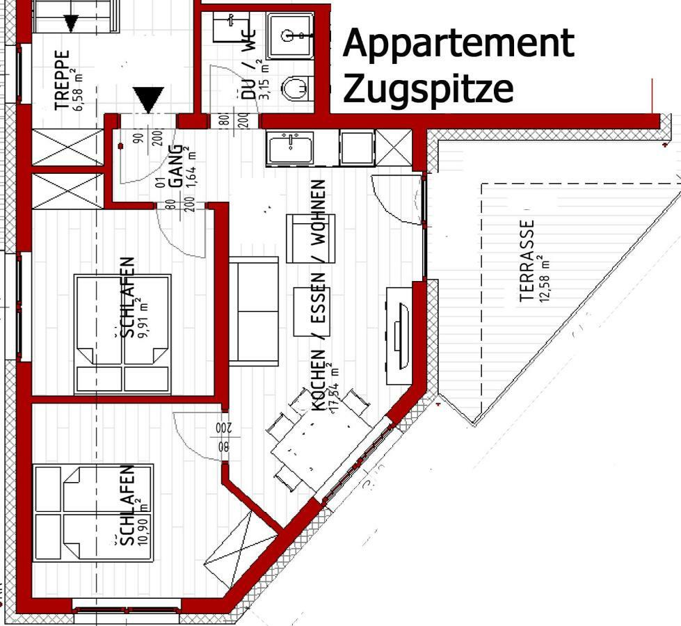 Zugspitzappartements Ehrwald Ngoại thất bức ảnh